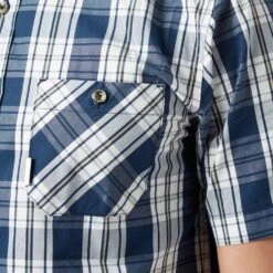 Men's Checked Short-Sleeve Shirt 12 Men's Checked Short-Sleeve Shirt -Outdoor Clothing Sale go 255817 e