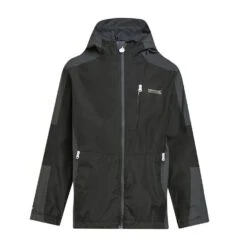 Regatta Childs Calderdale II Jacket Black/Seal Grey -Outdoor Clothing Sale go 416667 u