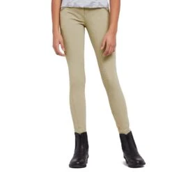 Kids’ Thompson Knee Patch Breeches Beige -Outdoor Clothing Sale go 477765 z