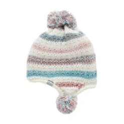 Kids Knitted Pom Hat Multi -Outdoor Clothing Sale go 496023 z