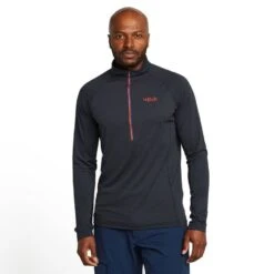 Rab Men’s Sonic Long Sleeve Zip -Outdoor Clothing Sale go 520995 z