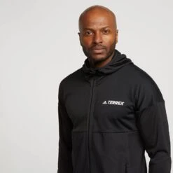 Adidas TERREX Men’s Terrex Tech Flooce Hooded Hiking Fleece Jacket -Outdoor Clothing Sale go 526836 d