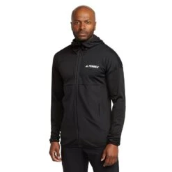 Adidas TERREX Men’s Terrex Tech Flooce Hooded Hiking Fleece Jacket -Outdoor Clothing Sale go 526836 z