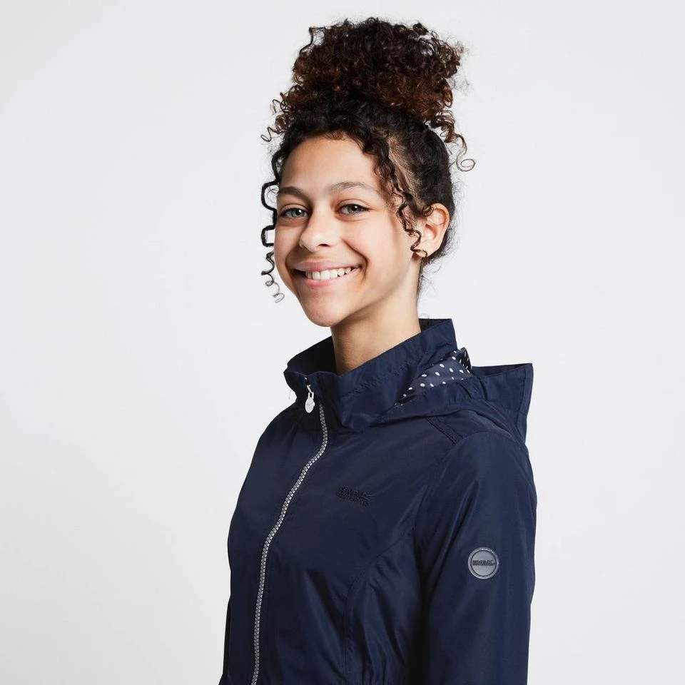 Regatta Kids Talei Waterproof Jacket Navy 5 Regatta Kids Talei Waterproof Jacket Navy - Image 3