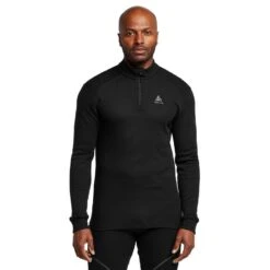 Odlo Men's Eco Active Warm Long Sleeve Half Zip Baselayer Top -Outdoor Clothing Sale go 576352 z