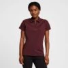 Womens Tiana Pique Short Sleeve Polo Shirt Burgundy Red Mahogany -Outdoor Clothing Sale go 576939 a