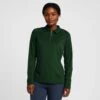 Womens Tiana Pique Long Sleeve Polo Shirt Mountain View Green -Outdoor Clothing Sale go 576941 a