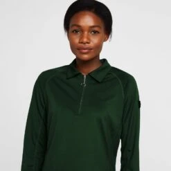 Womens Tiana Pique Long Sleeve Polo Shirt Mountain View Green 13 Womens Tiana Pique Long Sleeve Polo Shirt Mountain View Green -Outdoor Clothing Sale go 576941 d