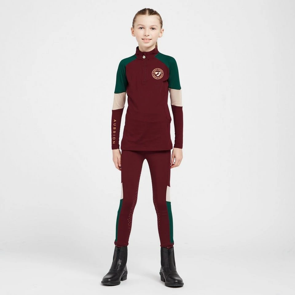 Kids' Newbury Long Sleeved Base Layer Wine 5 Kids' Newbury Long Sleeved Base Layer Wine - Image 3