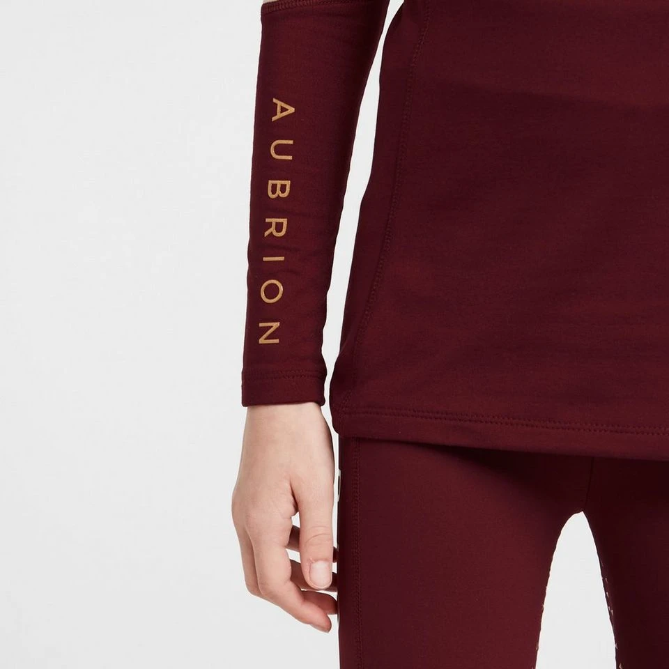 Kids' Newbury Long Sleeved Base Layer Wine 8 Kids' Newbury Long Sleeved Base Layer Wine - Image 6