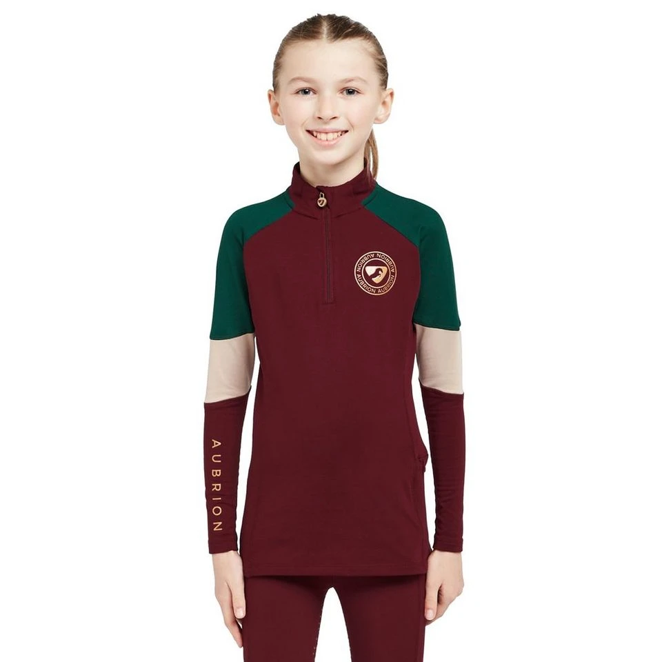 Kids' Newbury Long Sleeved Base Layer Wine 11 Kids' Newbury Long Sleeved Base Layer Wine - Image 9