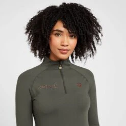 Women's Team Long Sleeved Base Layer Khaki -Outdoor Clothing Sale go 614476 d
