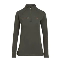 Women's Team Long Sleeved Base Layer Khaki -Outdoor Clothing Sale go 614476 u