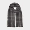 Platinum Womens Woven Scarf Black Chequered -Outdoor Clothing Sale go 618423 a