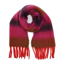 Platinum Womens Woven Scarf Pink Stripes -Outdoor Clothing Sale go 618460 z