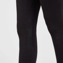 Women's Knee Patch Riding Leggings In Black -Outdoor Clothing Sale go 629877 f